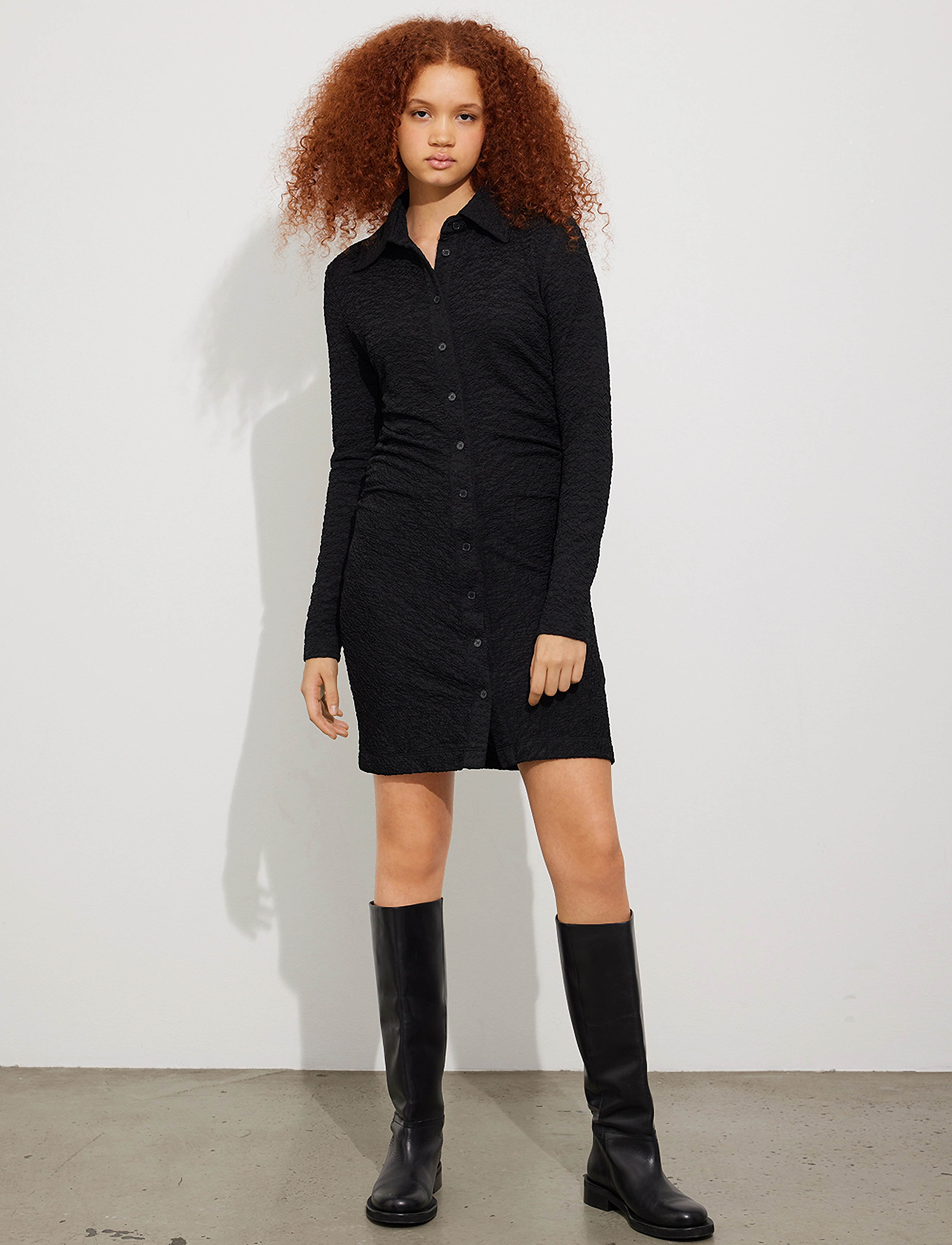 Envii - ENLAURA LS DRESS 6960 - skjortekjoler - black - 4
