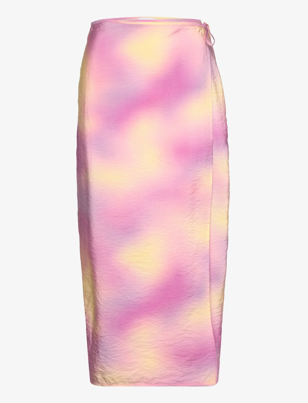 Envii - ENWATERMELON MIDI SKIRT AOP 6891 - satinröcke - solar - 0