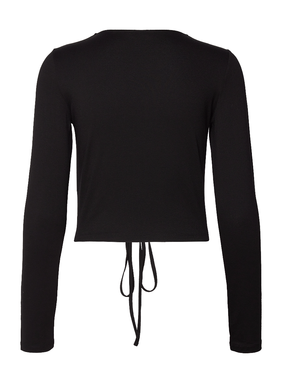 Envii - ENPOME LS STRING TEE 6971 - langærmede toppe - black - 1