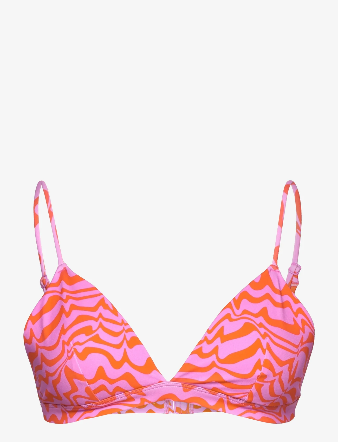 Envii - ENJELLYFISH SWIM BRA AOP 7016 - trikampio formos bikinio liemenėlės - wobbely pink - 0