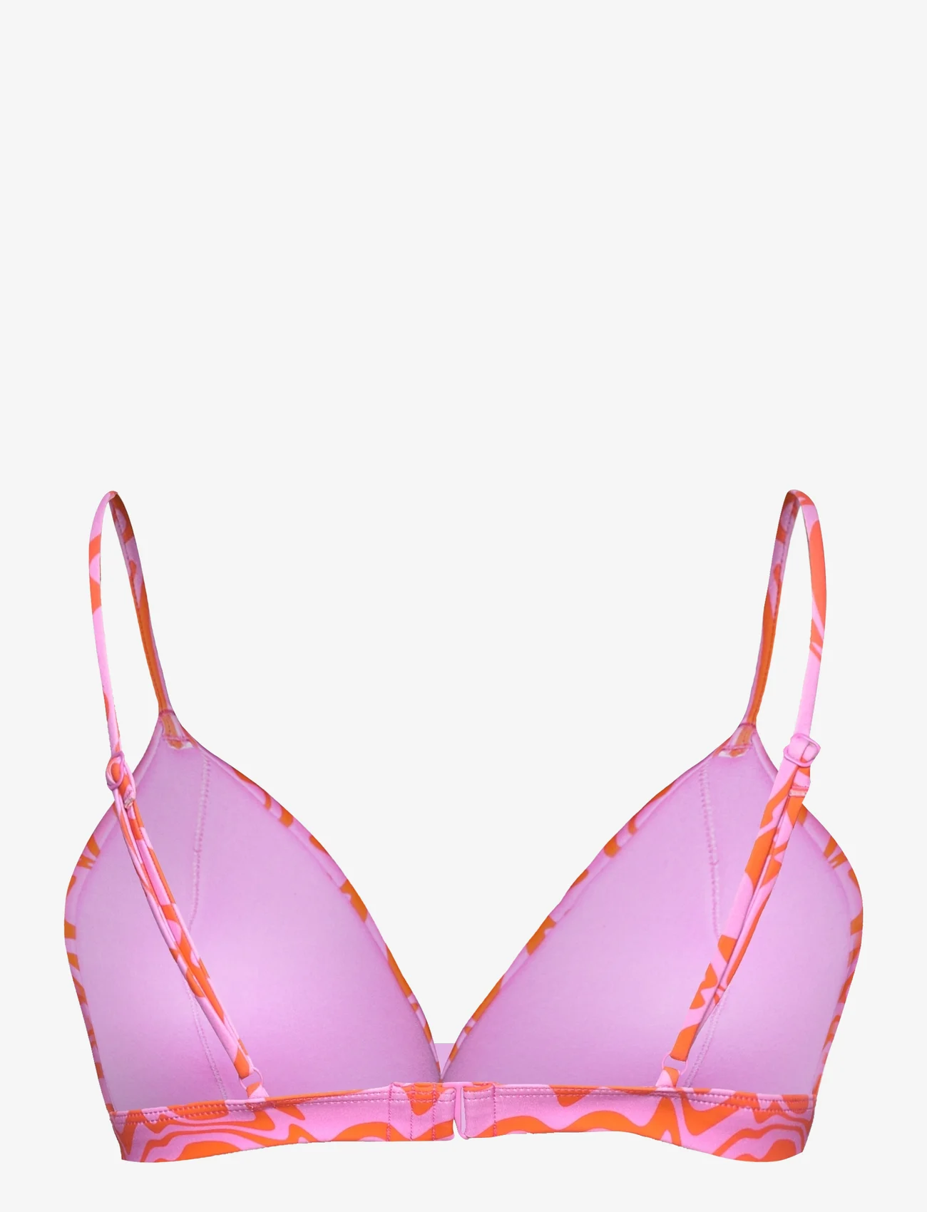 Envii - ENJELLYFISH SWIM BRA AOP 7016 - trikampio formos bikinio liemenėlės - wobbely pink - 1