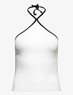 ENALLY SL CONTRAST TOP 5314 - BRIGHT WHITE