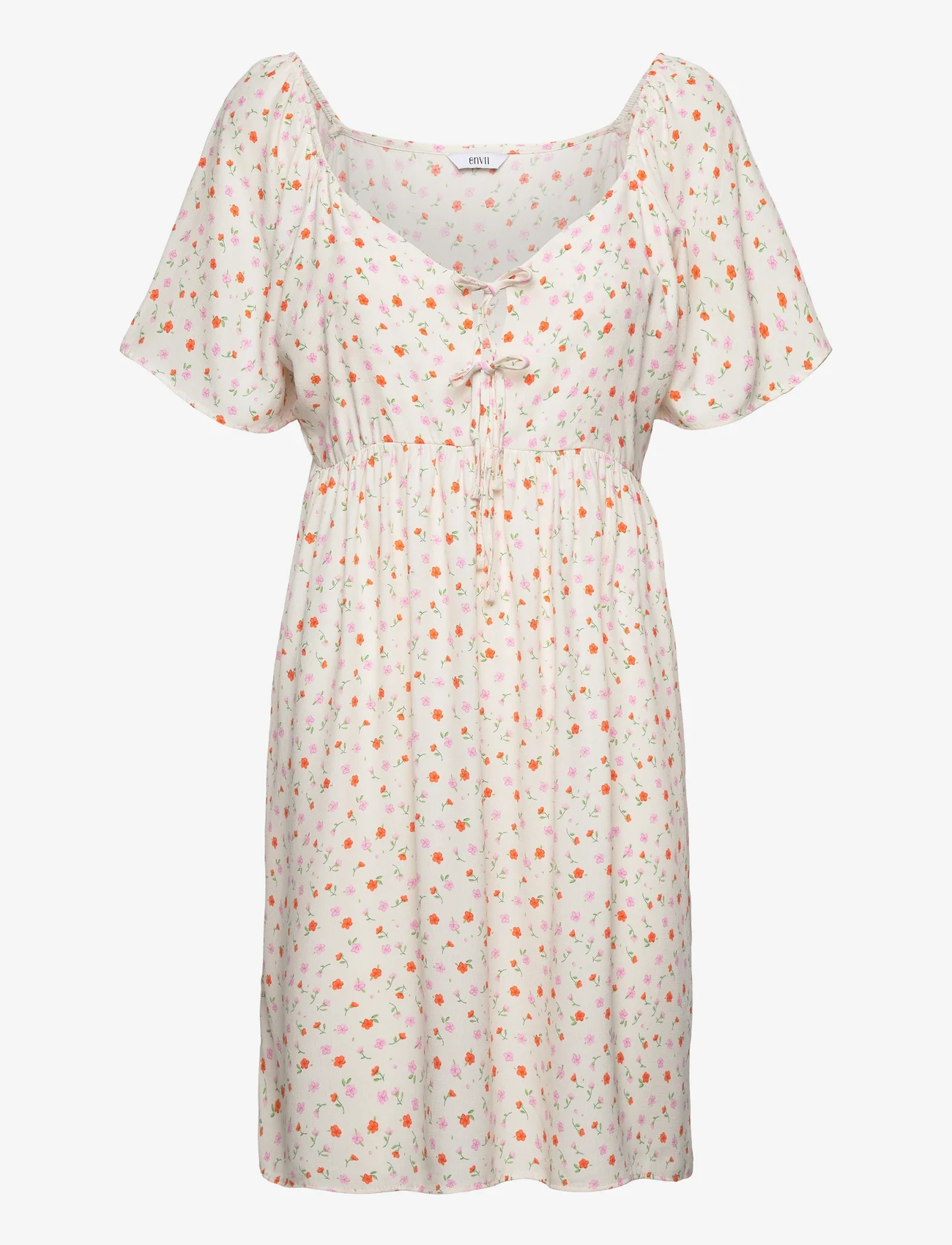 Envii - ENROME SS DRESS AOP 7014 - summer dresses - pop buttercup - 0