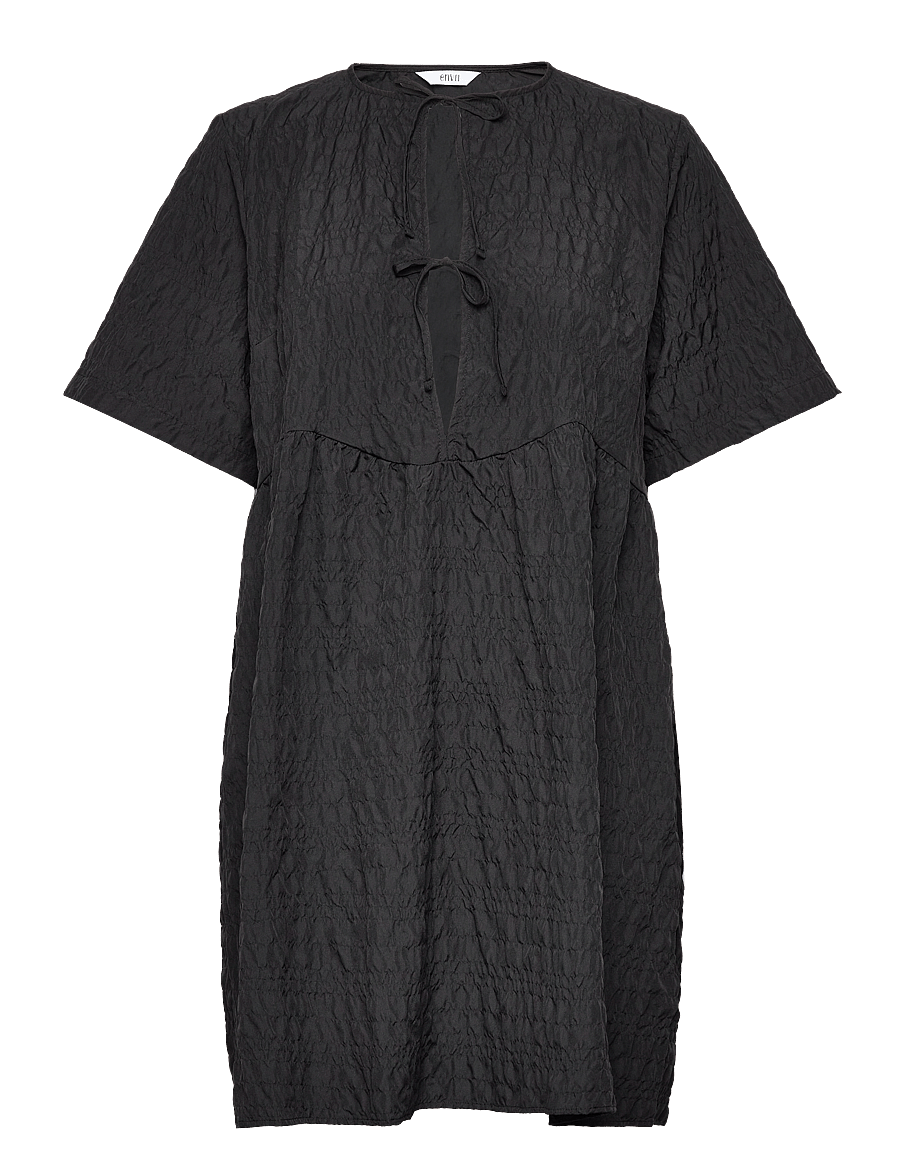 Envii - ENTEMPO SS DRESS 6932 - kurze kleider - black - 0