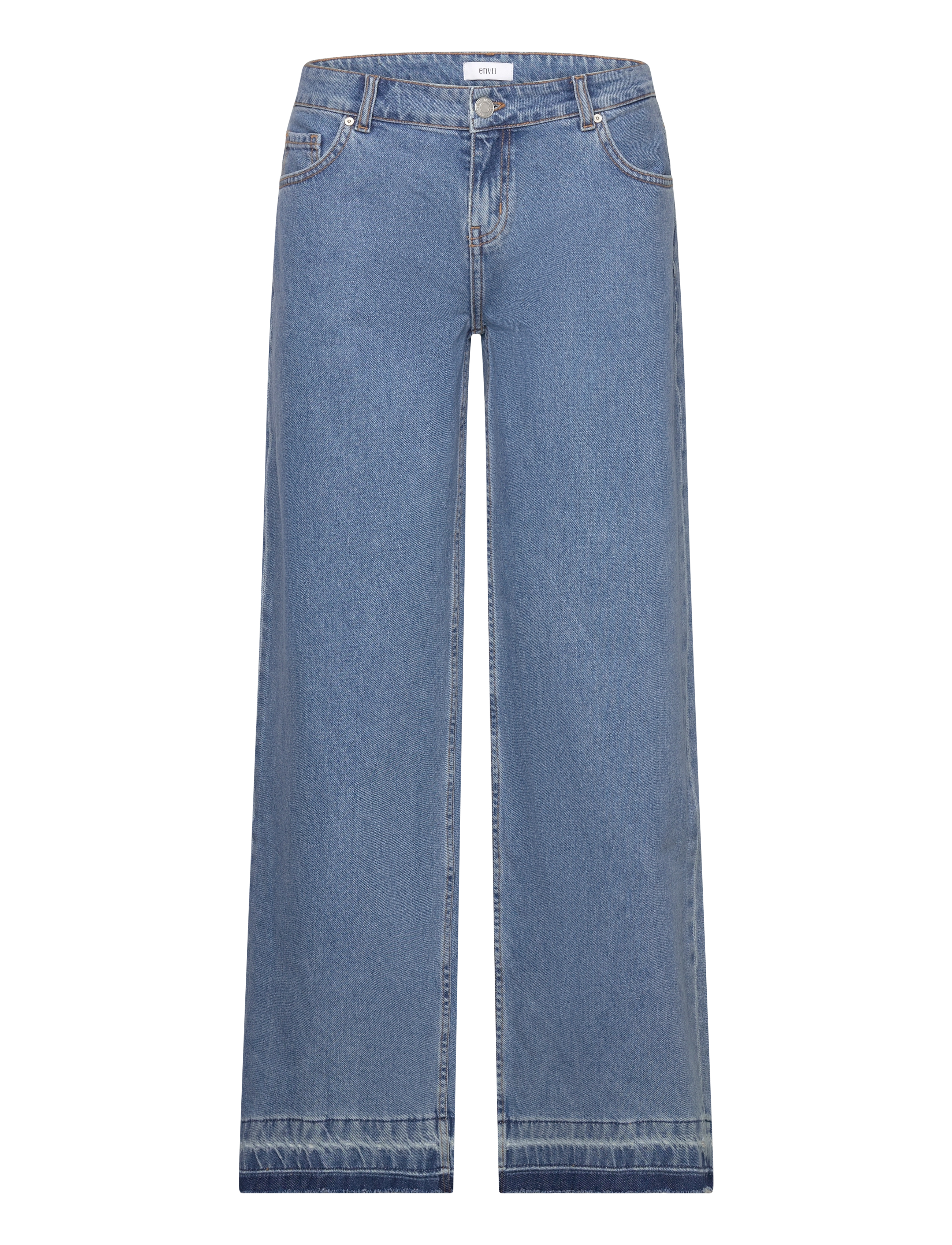 Envii ENBIKE JEANS CUT 6863 - Bootcut jeans - MID BLUE / blue