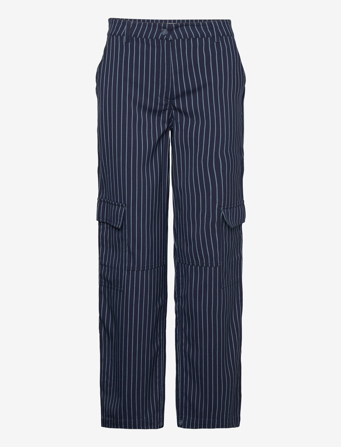 Envii - ENPLANET PANTS ST 7135 - bukser med brede ben - navy-air stripe - 0