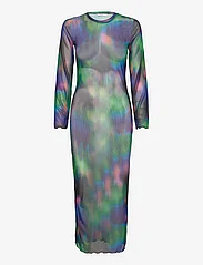 Envii - ENRAVEN LS DRESS AOP 7042 - maxi sukienki - blurry lights - 0