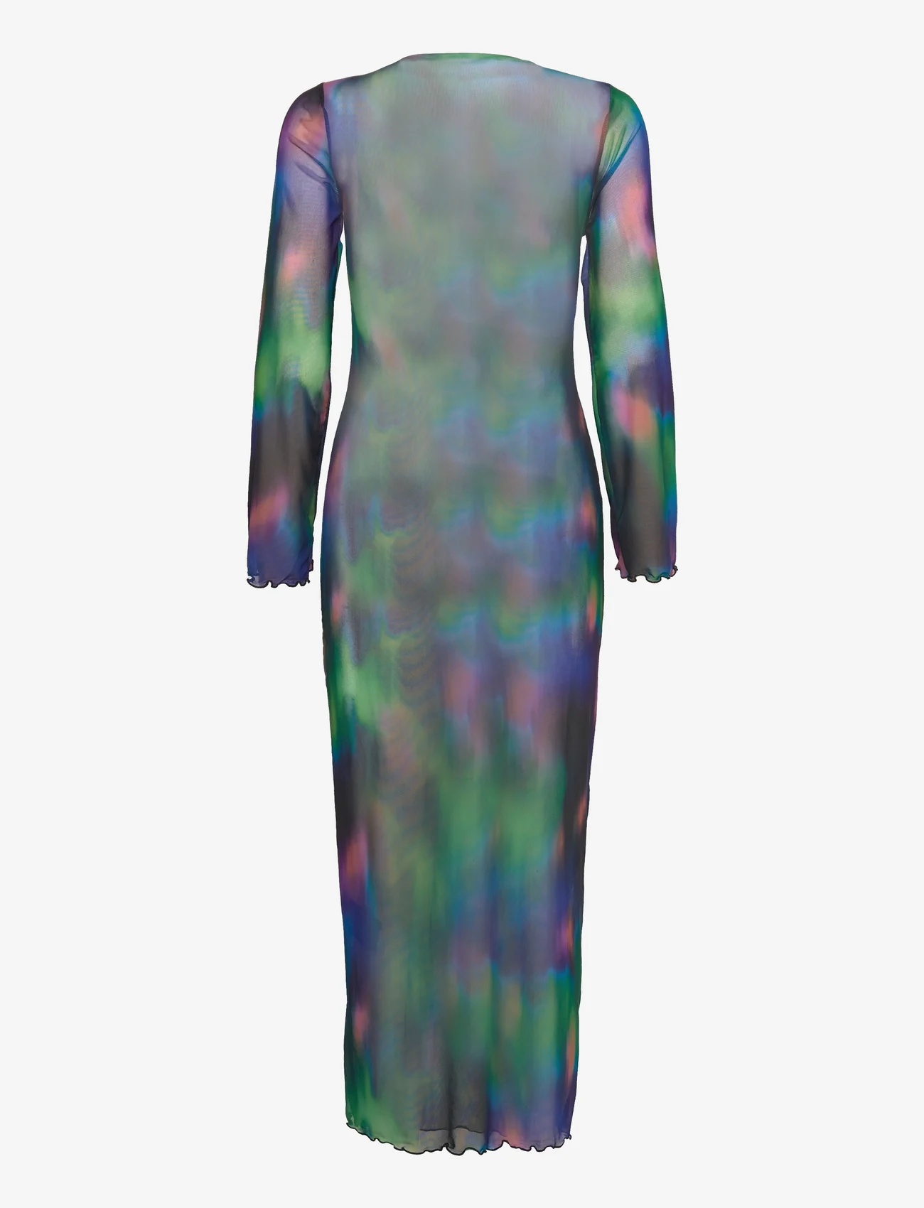 Envii - ENRAVEN LS DRESS AOP 7042 - maxi dresses - blurry lights - 1