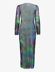 Envii - ENRAVEN LS DRESS AOP 7042 - maxi dresses - blurry lights - 1
