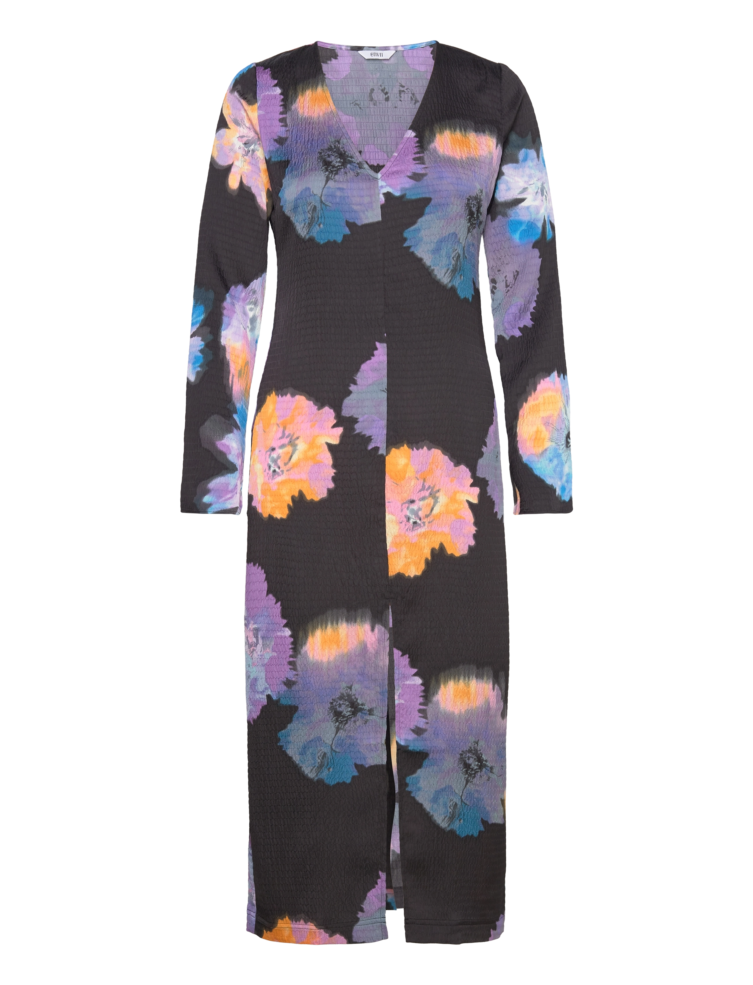 Envii ENBADGER LS DRESS AOP 7069 - Envii - SPACE FLOWER / black