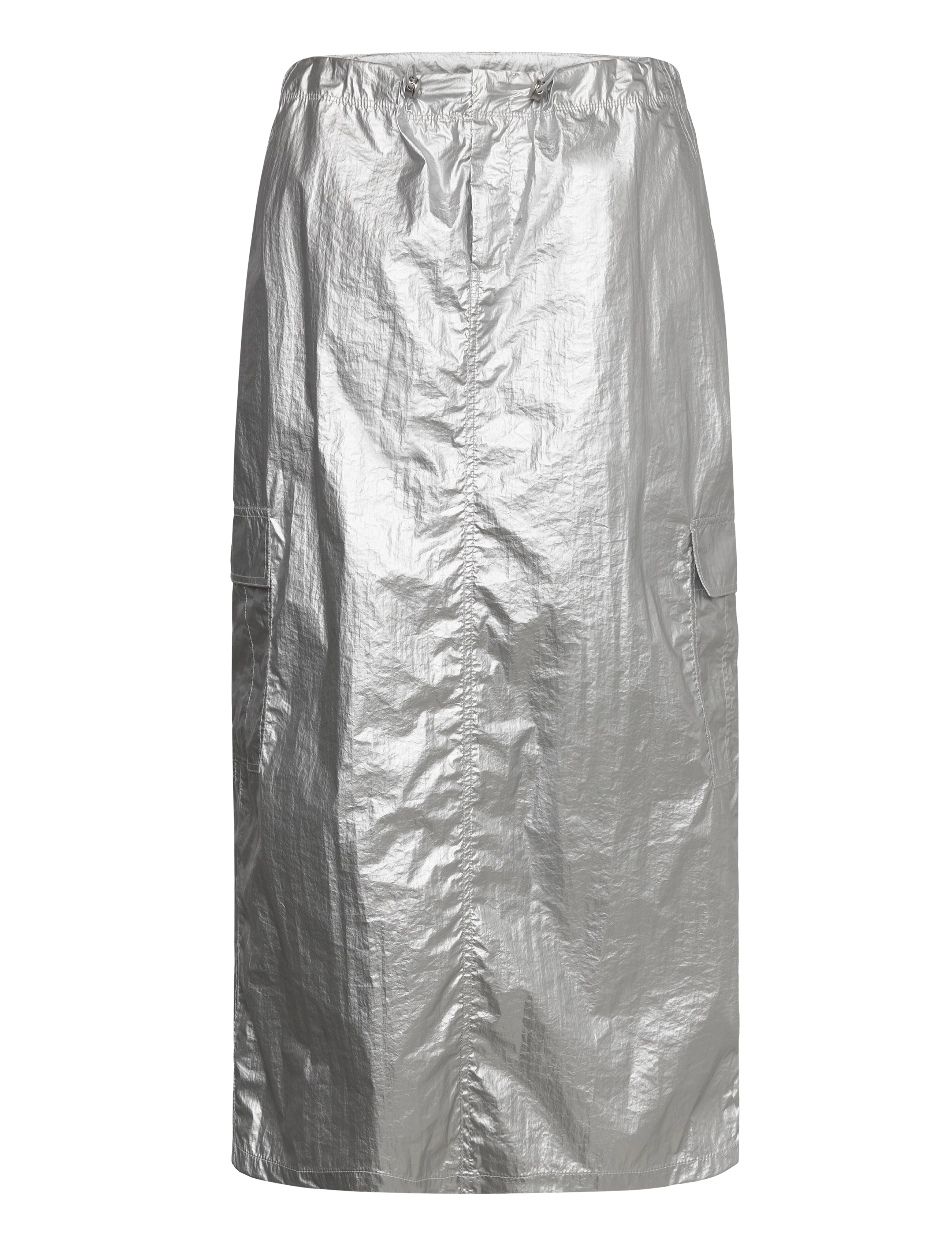 Envii Enrope Midi Skirt 7056, XS, Röcke, Silber - Knee-length & Midi, Frauen