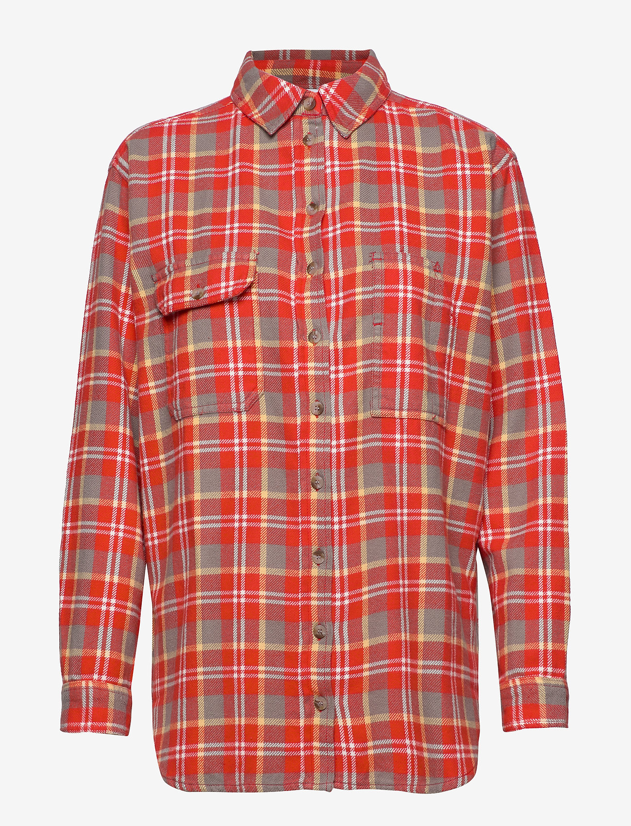 Envii - ENABSTRACT LS SHIRT 6710 - tigerlily check - 0