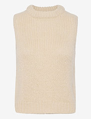 Envii - ENTREPKA SL KNIT 5245 - knitted vests - seedpearl mel - 0