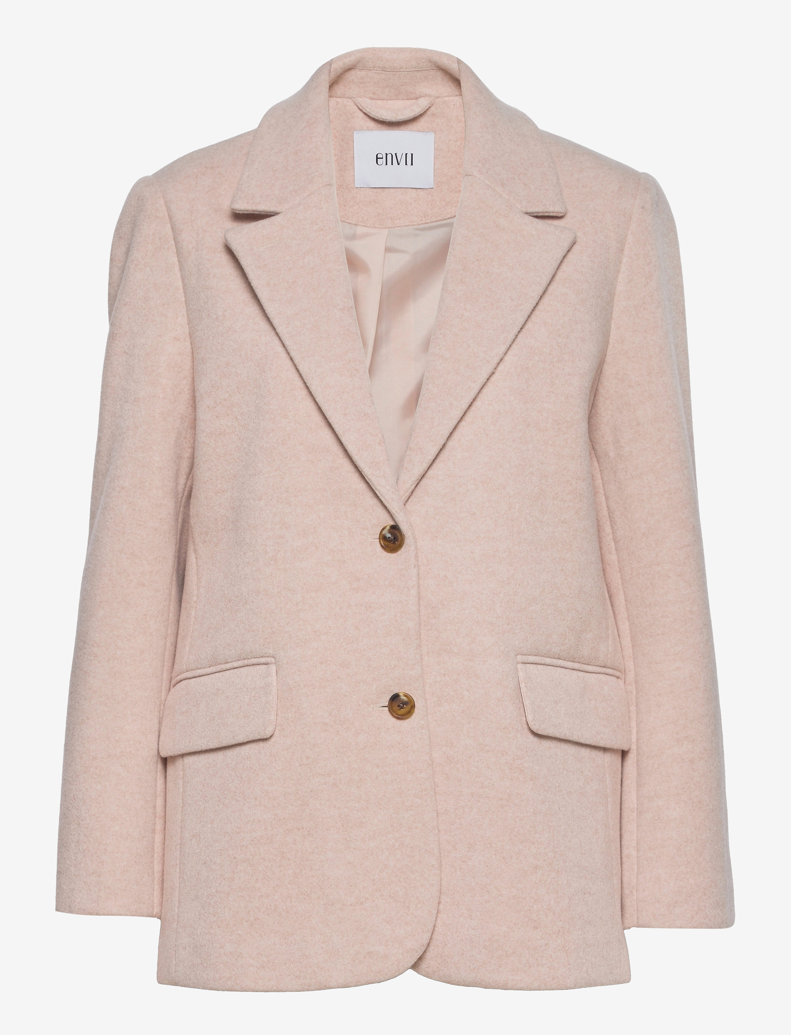Envii ENCOVENT JACKET 6793 - Enkelknäppta kavajer - PEARL MEL / cream
