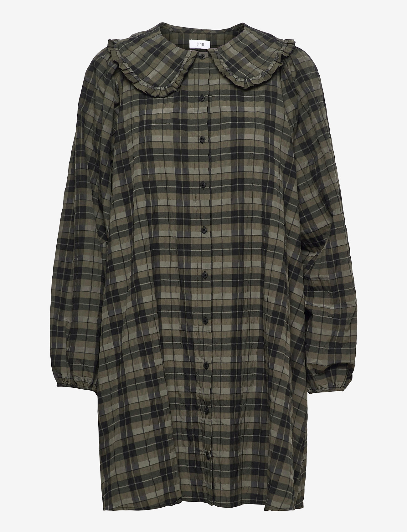 Envii - ENSANTOLINA DRESS 6800 - olive check - 0