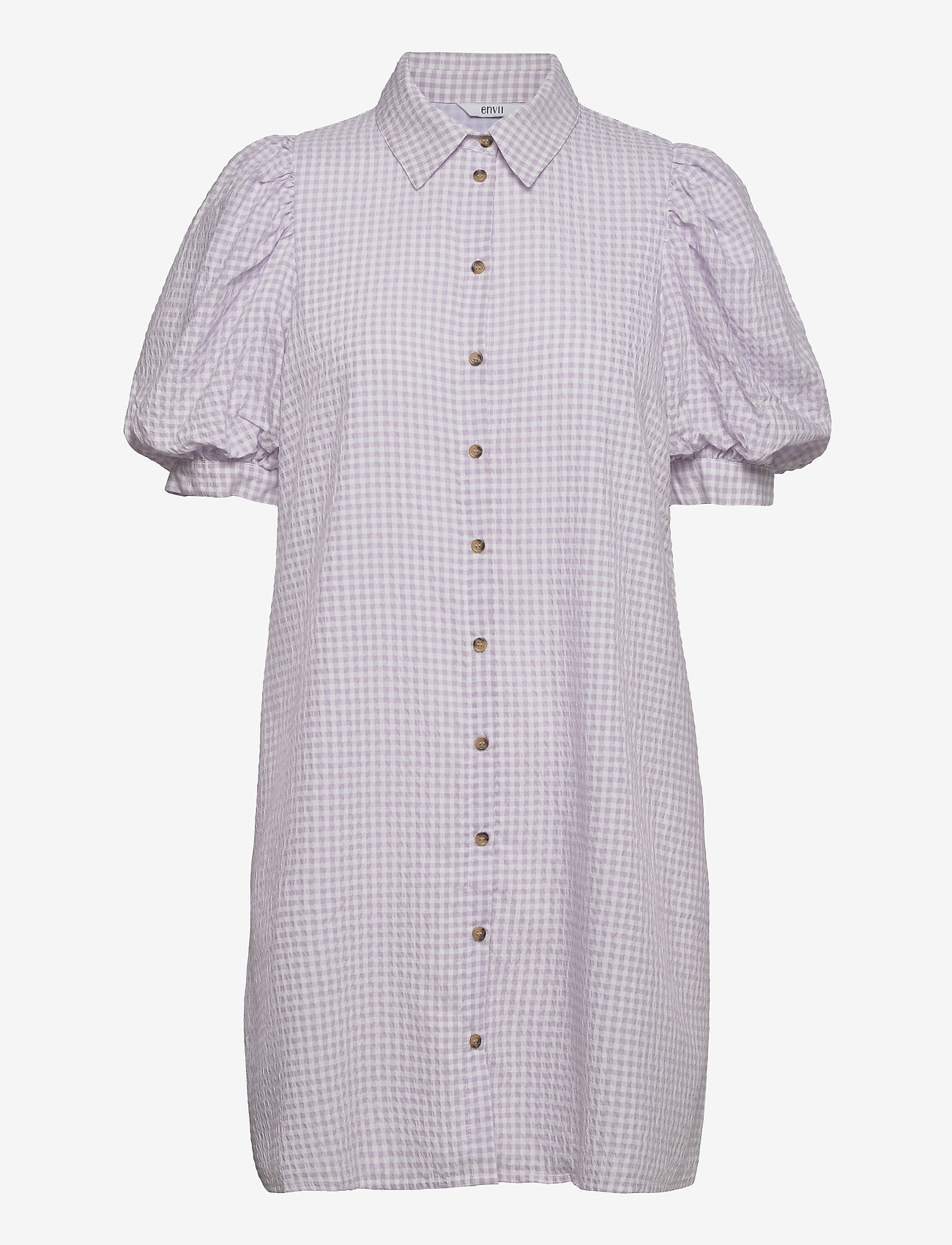 Envii - ENGULDBERG SS DRESS 6824 - summer dresses - violette check - 0