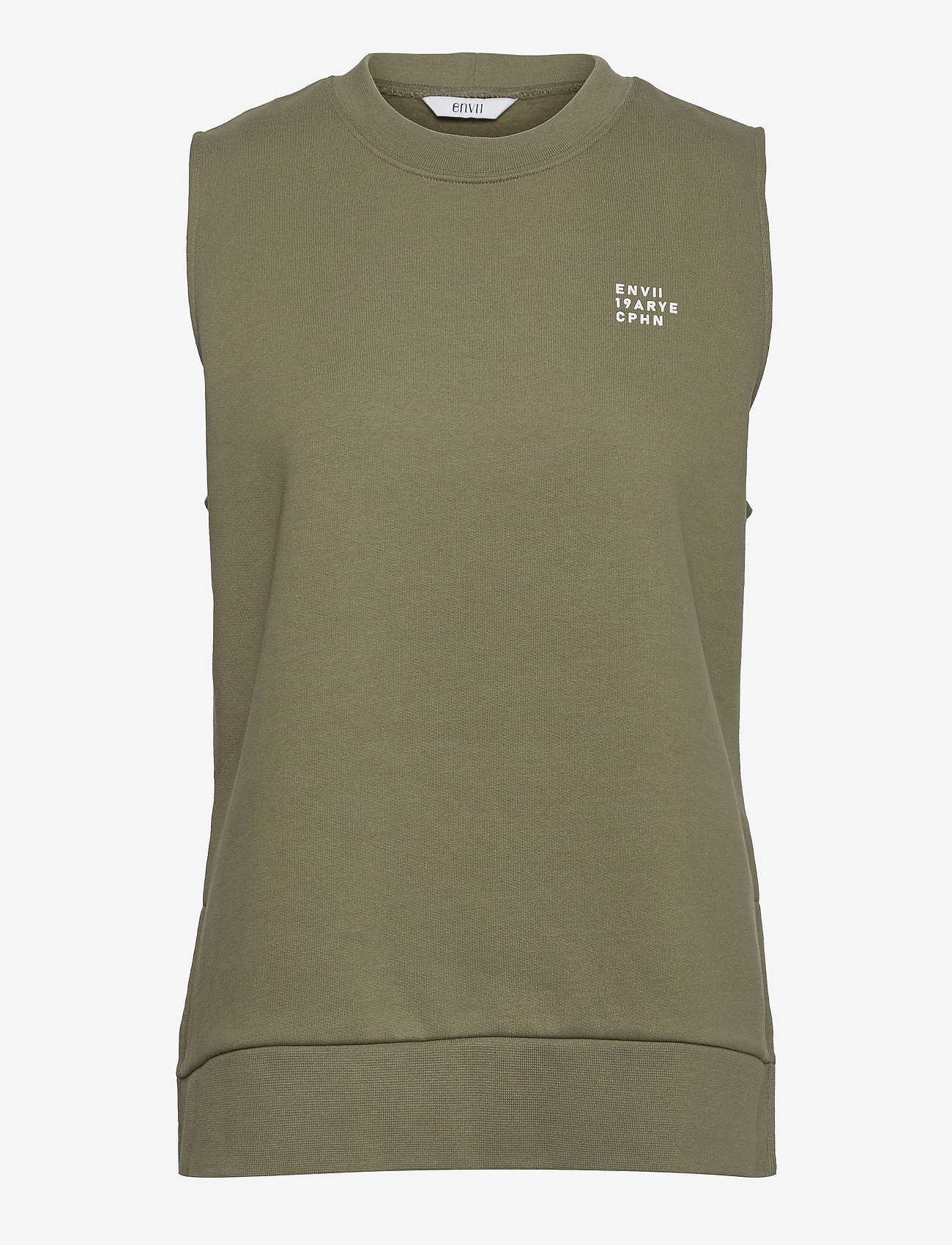 Envii - ENMONROE VEST LOGO 5304 - t-shirts & topper - deep lichen green - 0