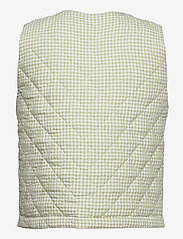 Envii - ENBASIL WAISTCOAT 6824 - vatterte vester - green check - 1