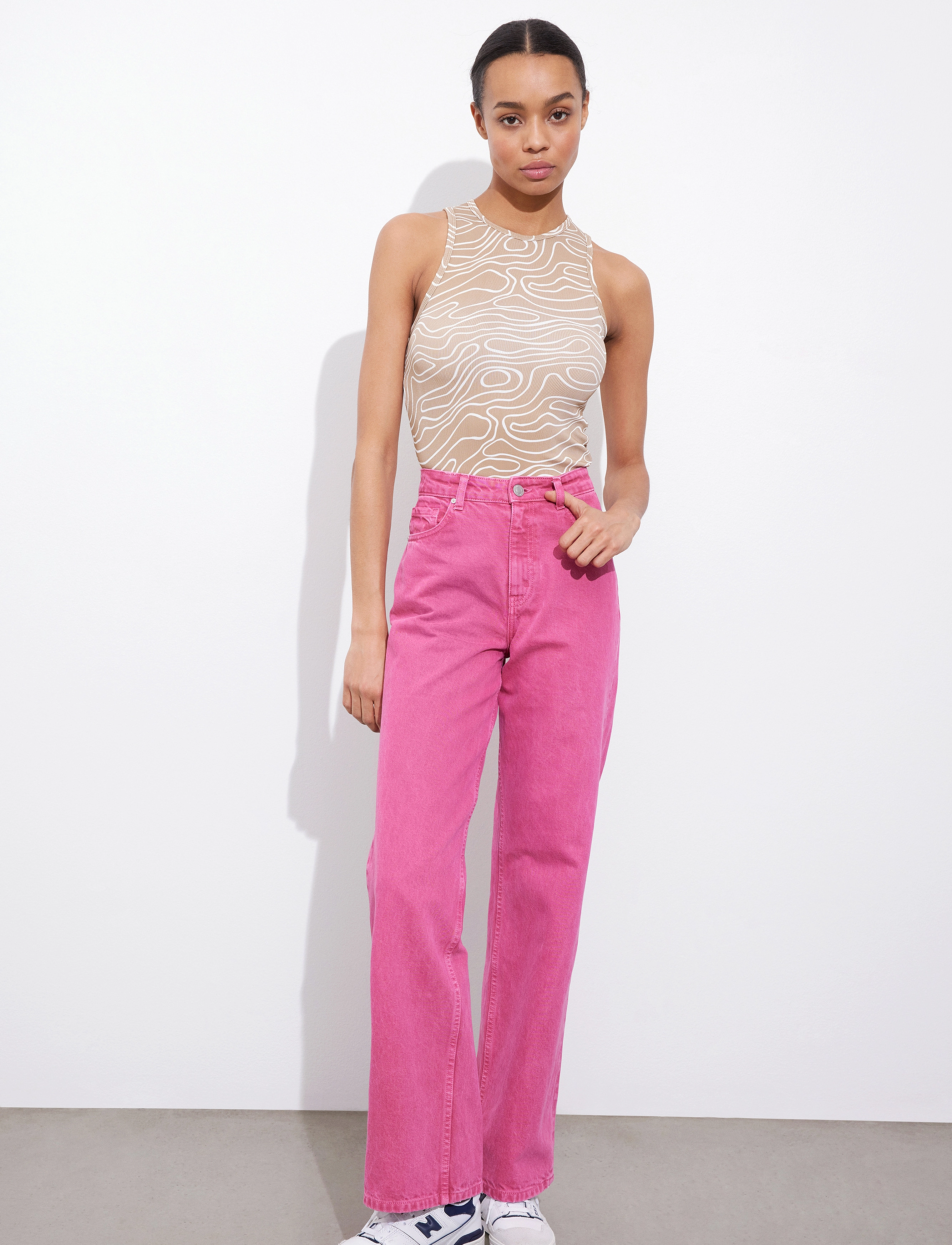 Envii - ENMELANIE TOP AOP 5347 - beige wood - 4