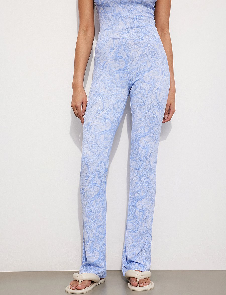 Envii - ENMARGAUX PANTS AOP 5347 - schlaghosen - serenity marble - 3