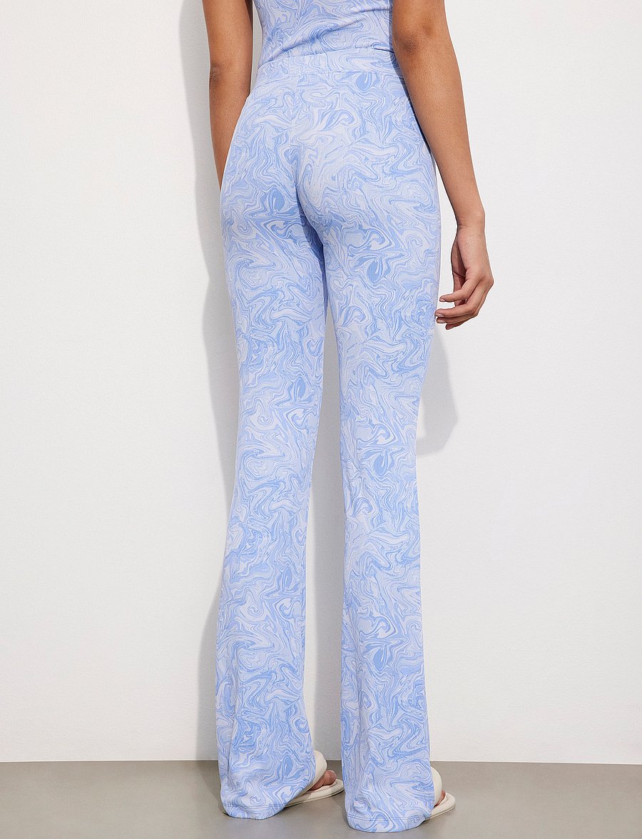 Envii - ENMARGAUX PANTS AOP 5347 - schlaghosen - serenity marble - 4