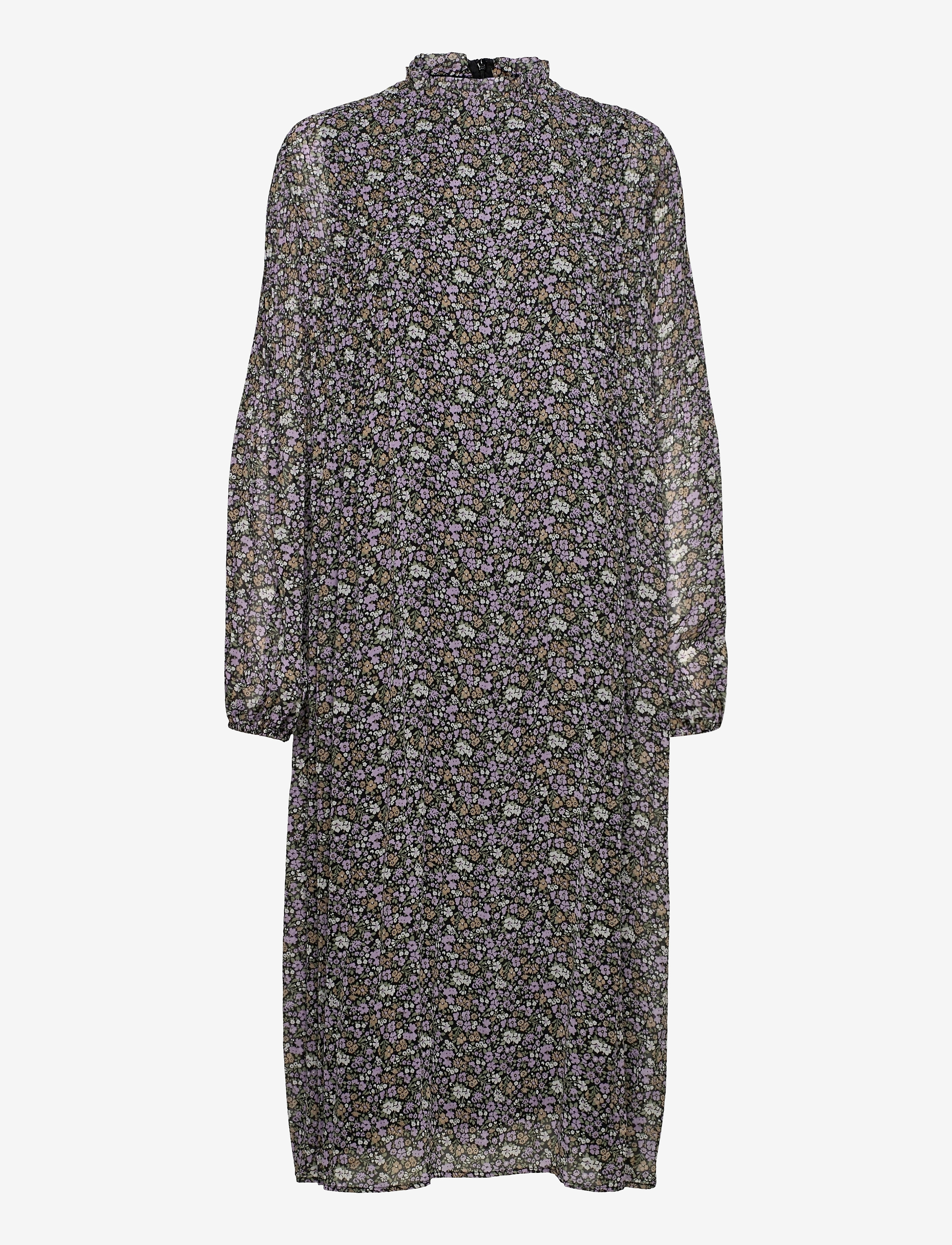 Envii Enroy Ls T-N Dress Aop 6850, S, Dresses, Mehrfarbig/gemustert - Knee-length & Midi, Frauen