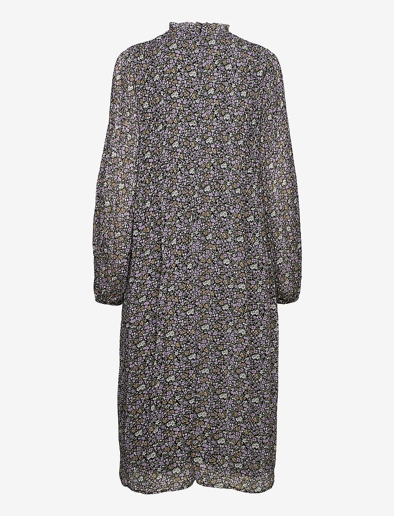 Envii - ENROY LS T-N DRESS AOP 6850 - midikleider - dark abelia - 1