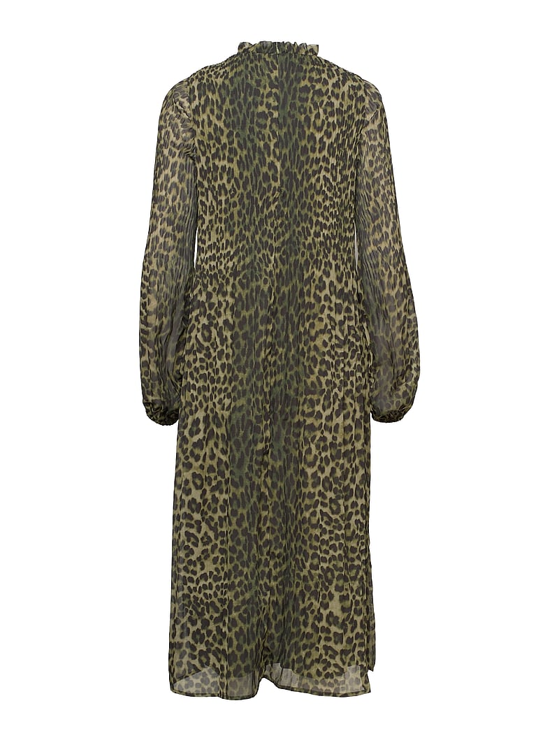 Envii - ENROY LS T-N DRESS AOP 6850 - midikleider - olive leo - 1