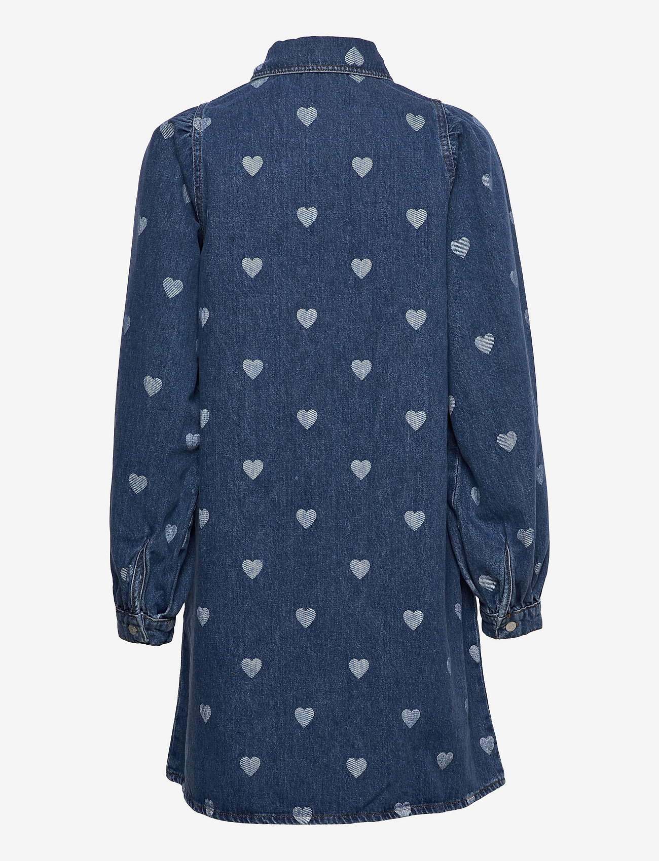 Envii - ENPUMPKIN LS DRESS AOP 6801 - denim heart - 1