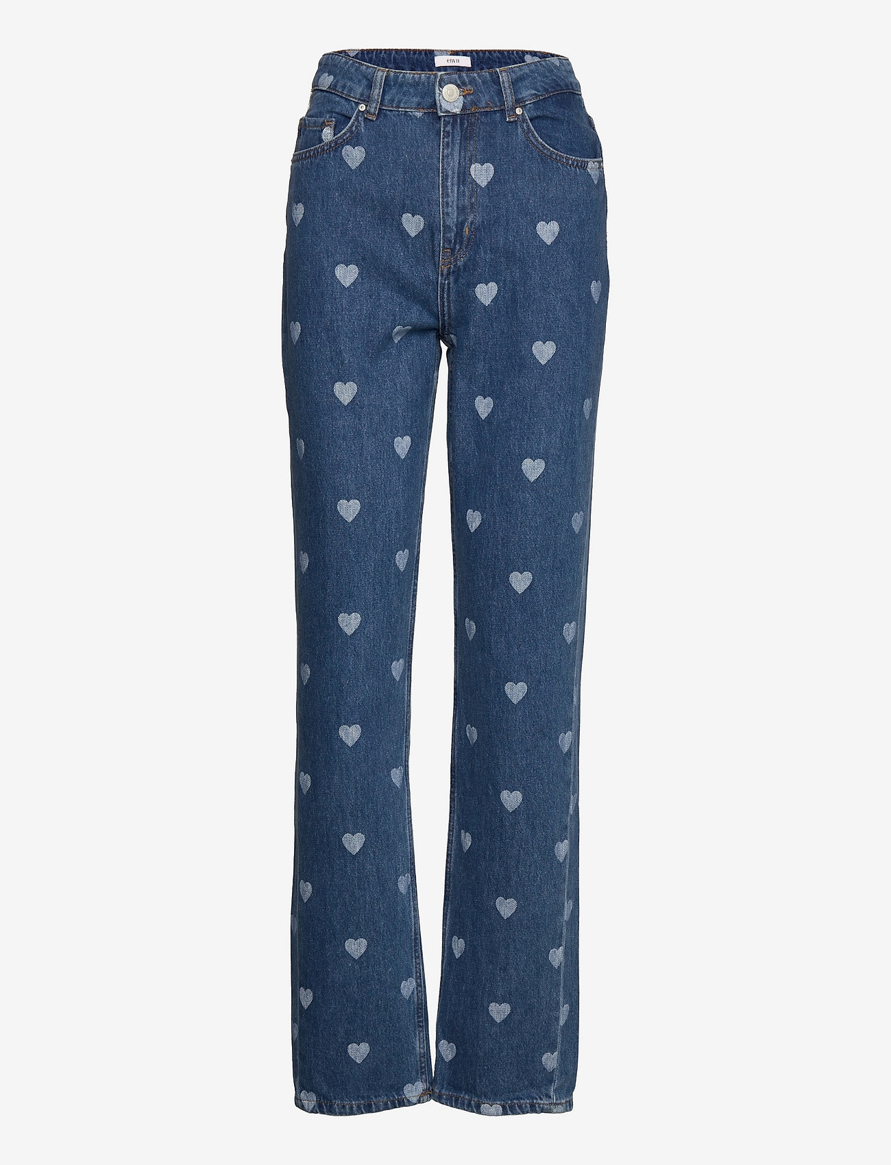 Envii - ENBREE STRAIGHT JEANS AOP 6801 - denim heart - 0
