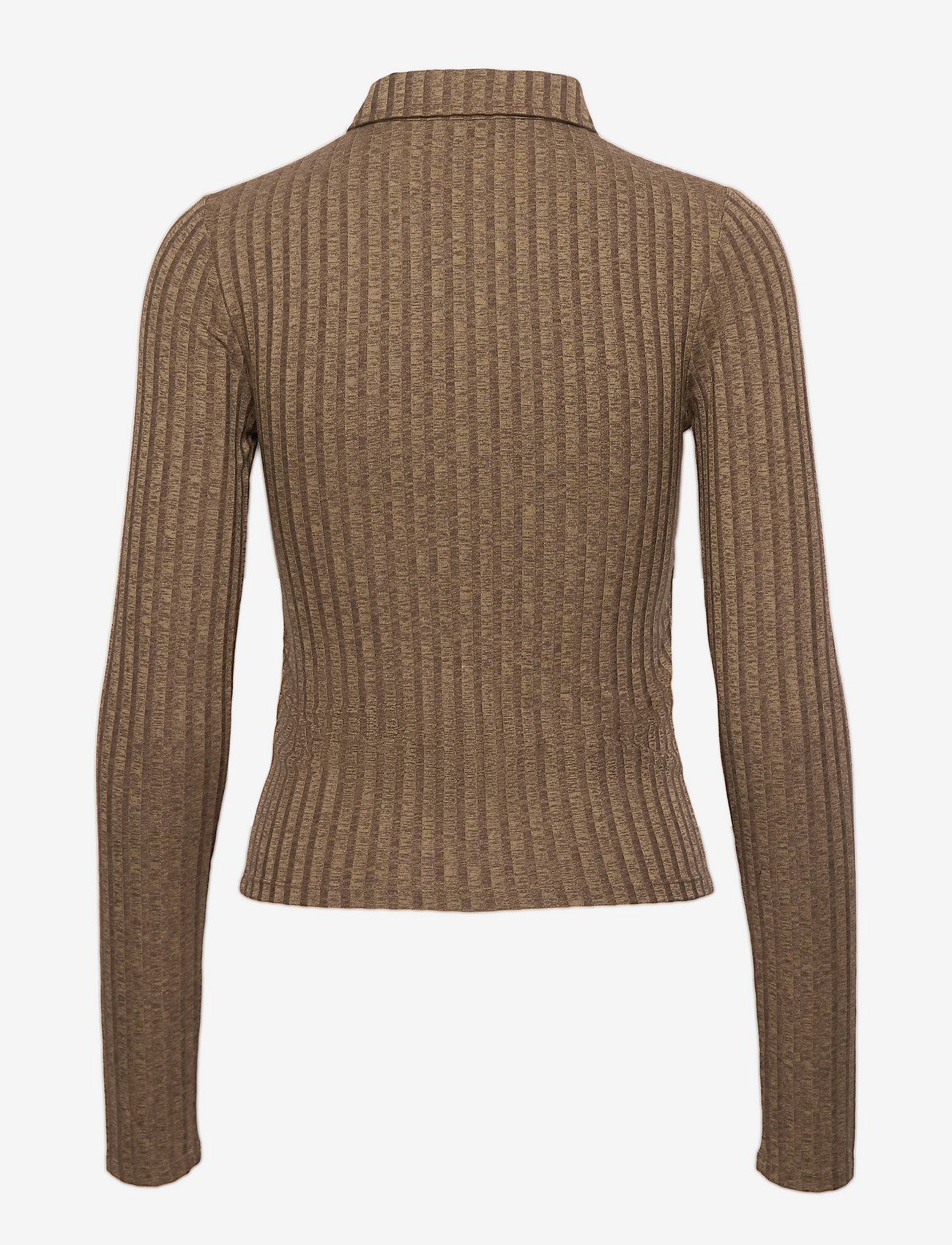 Envii - ENAPPLE LS POLO TEE 5357 - brown spacedye - 1