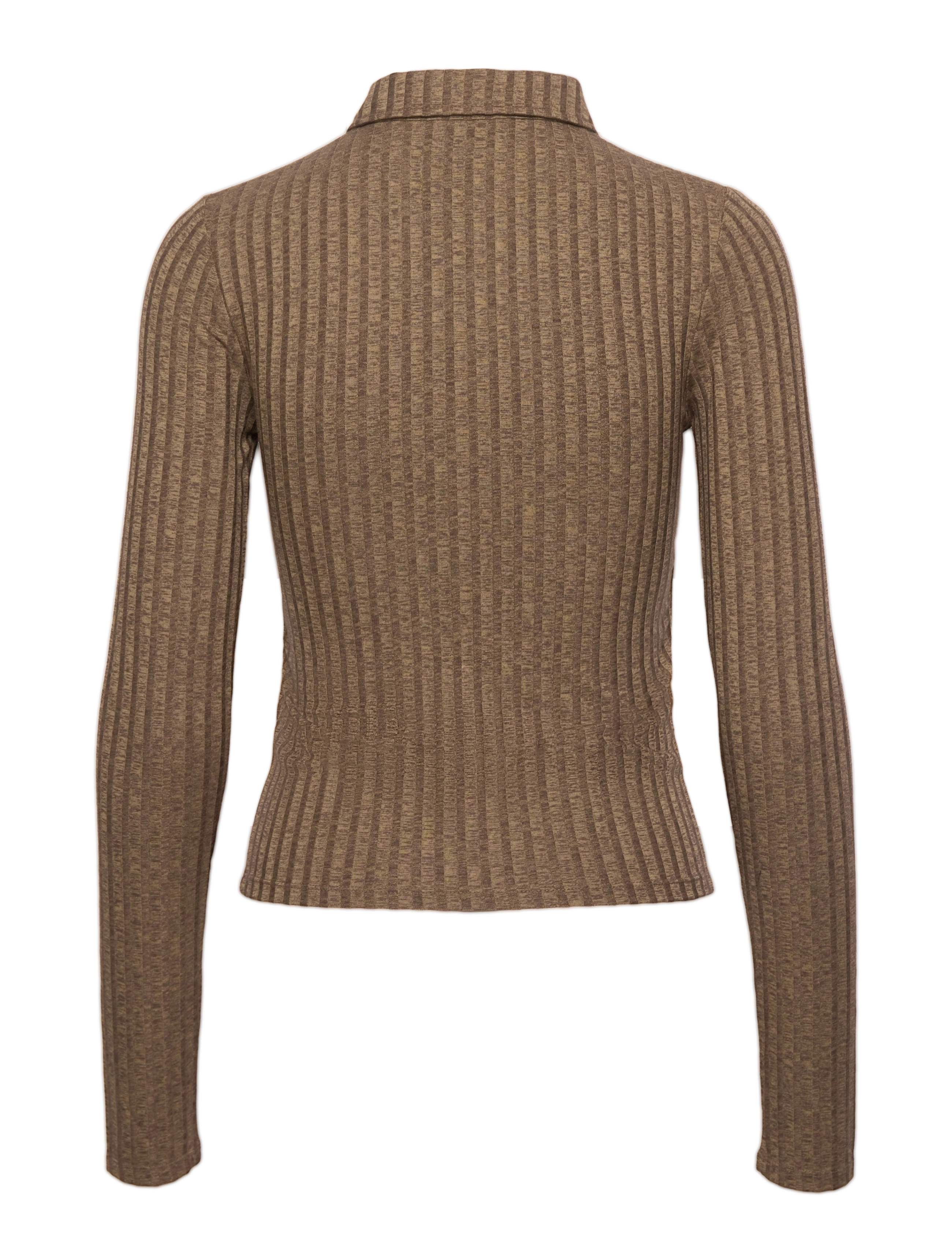 Envii - ENAPPLE LS POLO TEE 5357 - brown spacedye - 1