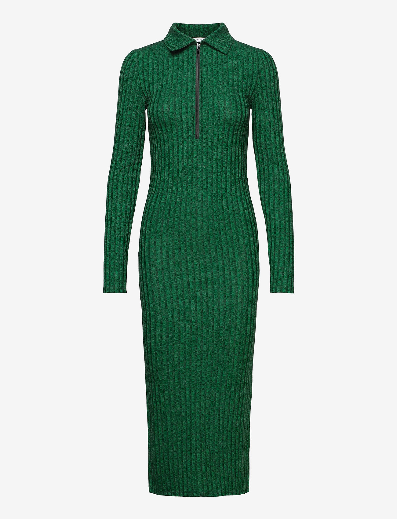 Envii - ENAPPLE LS DRESS 5357 - green-black mel - 0