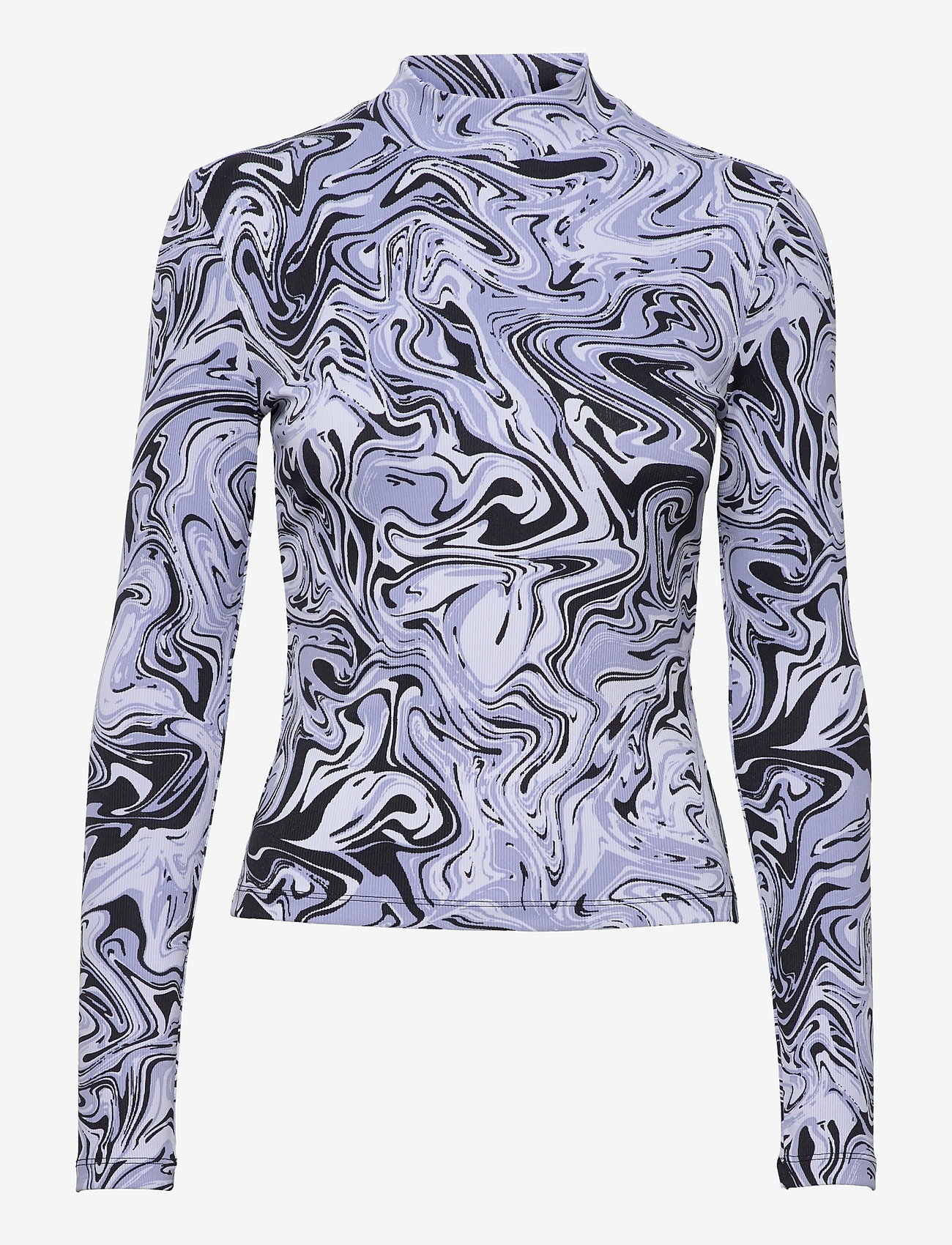 Envii - ENPEAR LS TEE AOP 5347 - heather marble - 0