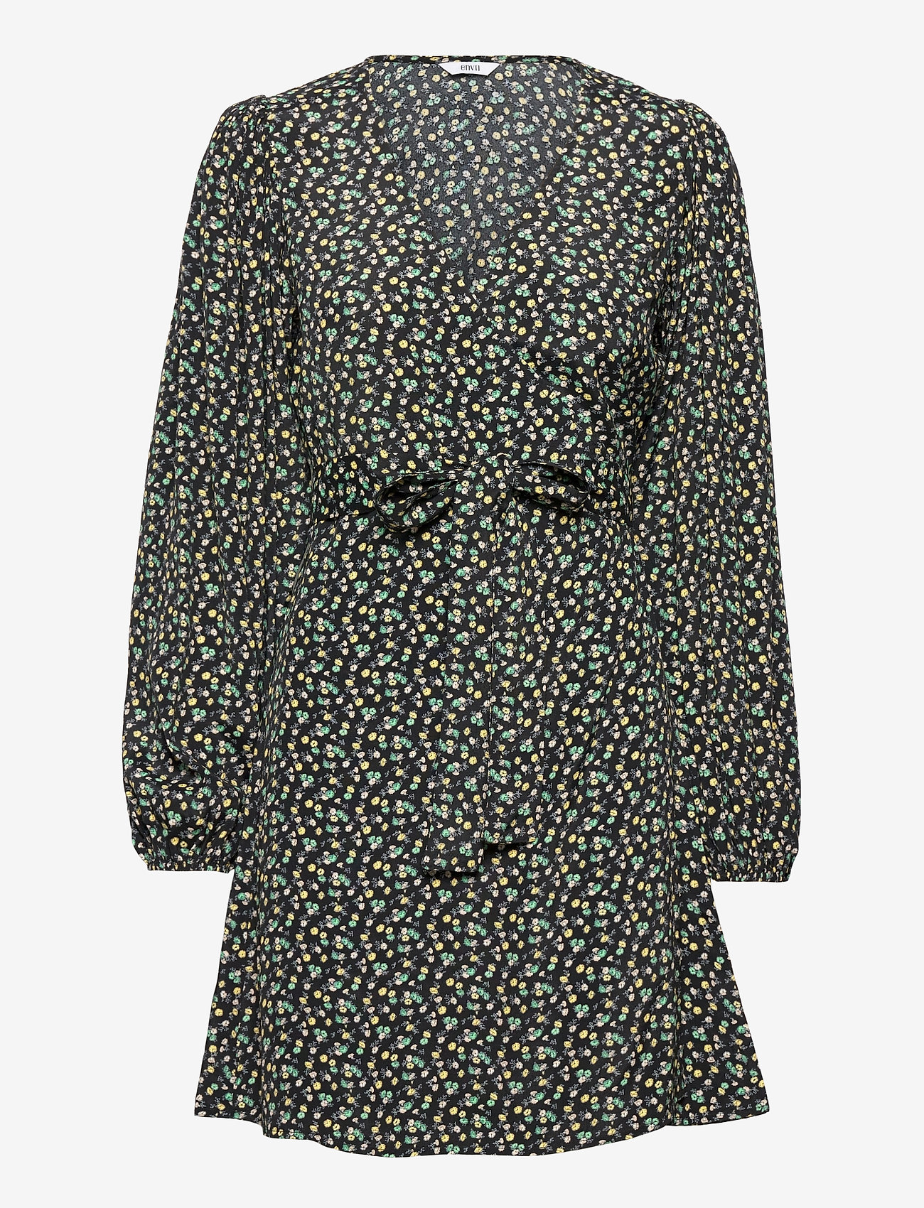 Envii - ENRYE LS V-N DRESS AOP 6257 - sukienki kopertowe - flowerbed - 0