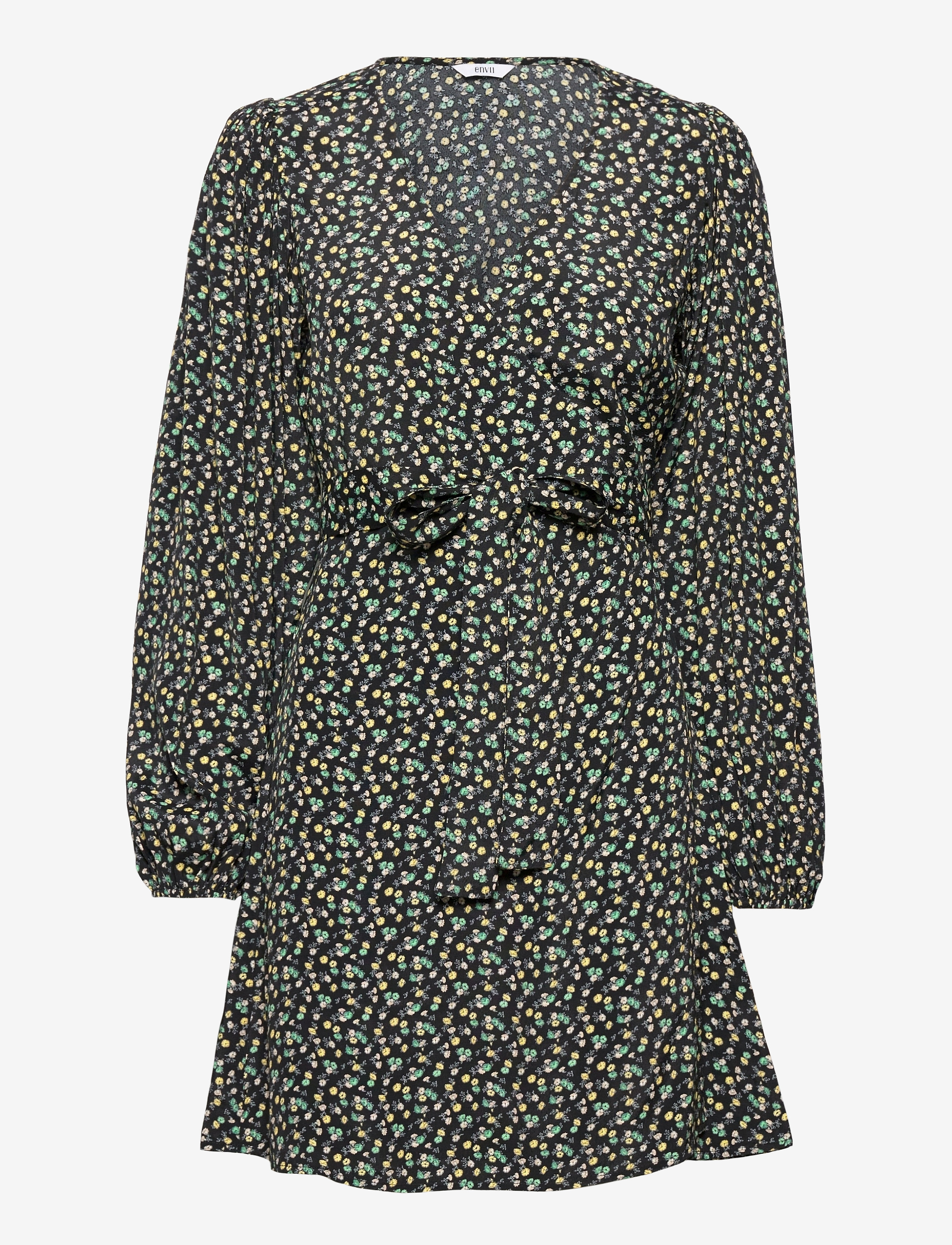Envii ENRYE LS V-N DRESS AOP 6257 - Envii - FLOWERBED / green
