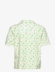 Envii - ENNIGHTTIME SS SHIRT AOP 6743 - kortärmade skjortor - green petunia - 1