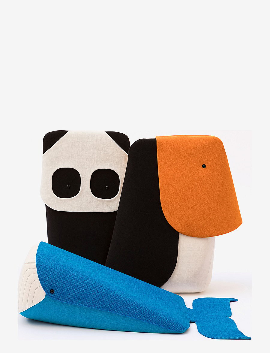 EO - Zoo Collection Panda - poufs & lehnstühle - black and white - 2