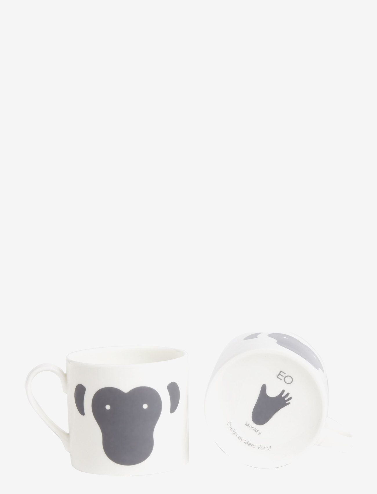 EO - Animal Mug - mažiausios kainos - white and grey - 0