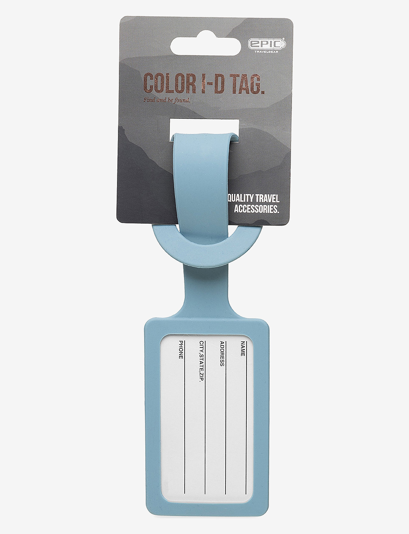 EPIC Travelgear - Color I.D. Tag Black - softblue - 1