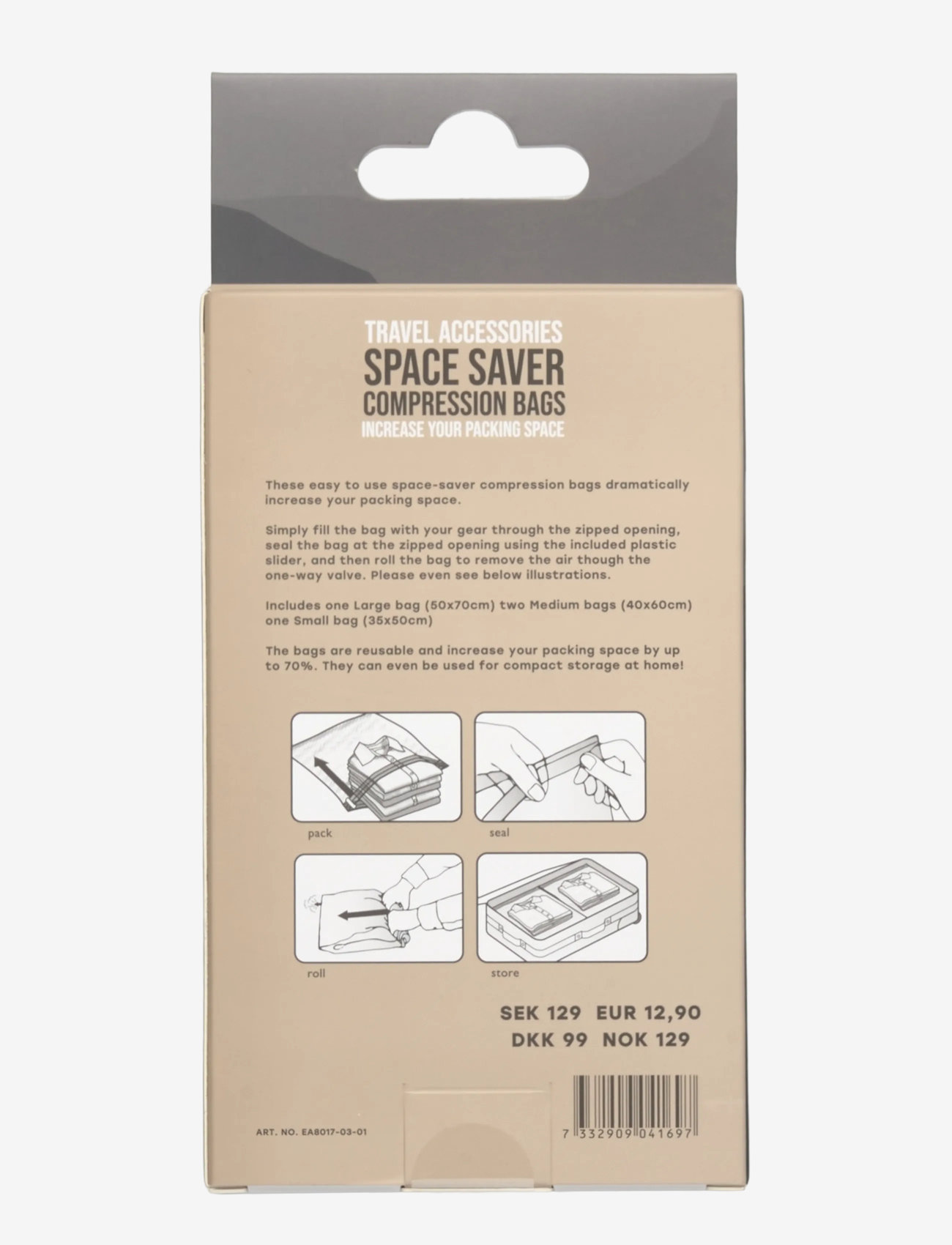 EPIC Travelgear - Space Saver Compression Bag Kit - travel accessories - transparent - 1