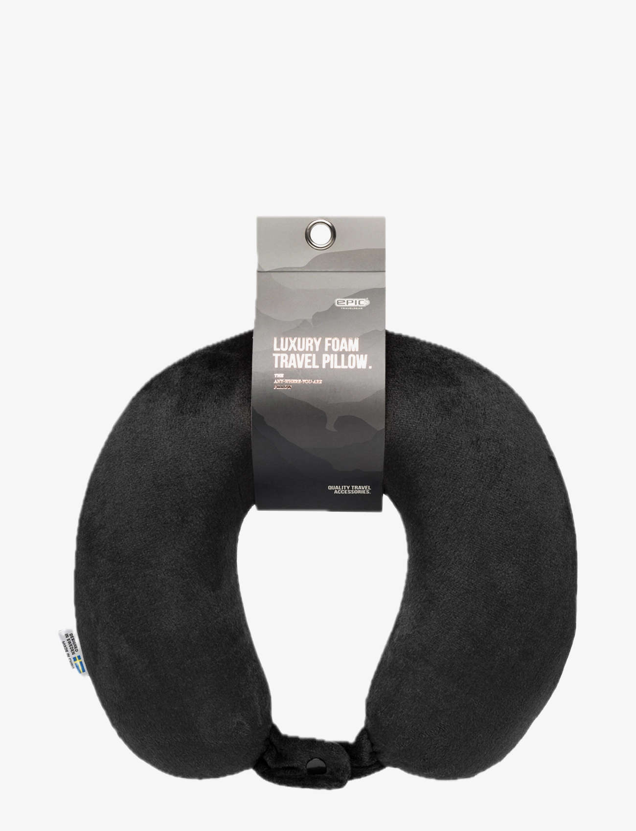 EPIC Travelgear Luxury Foam Travel Pillow Black - Accessoires de Voyage - BLACK / black