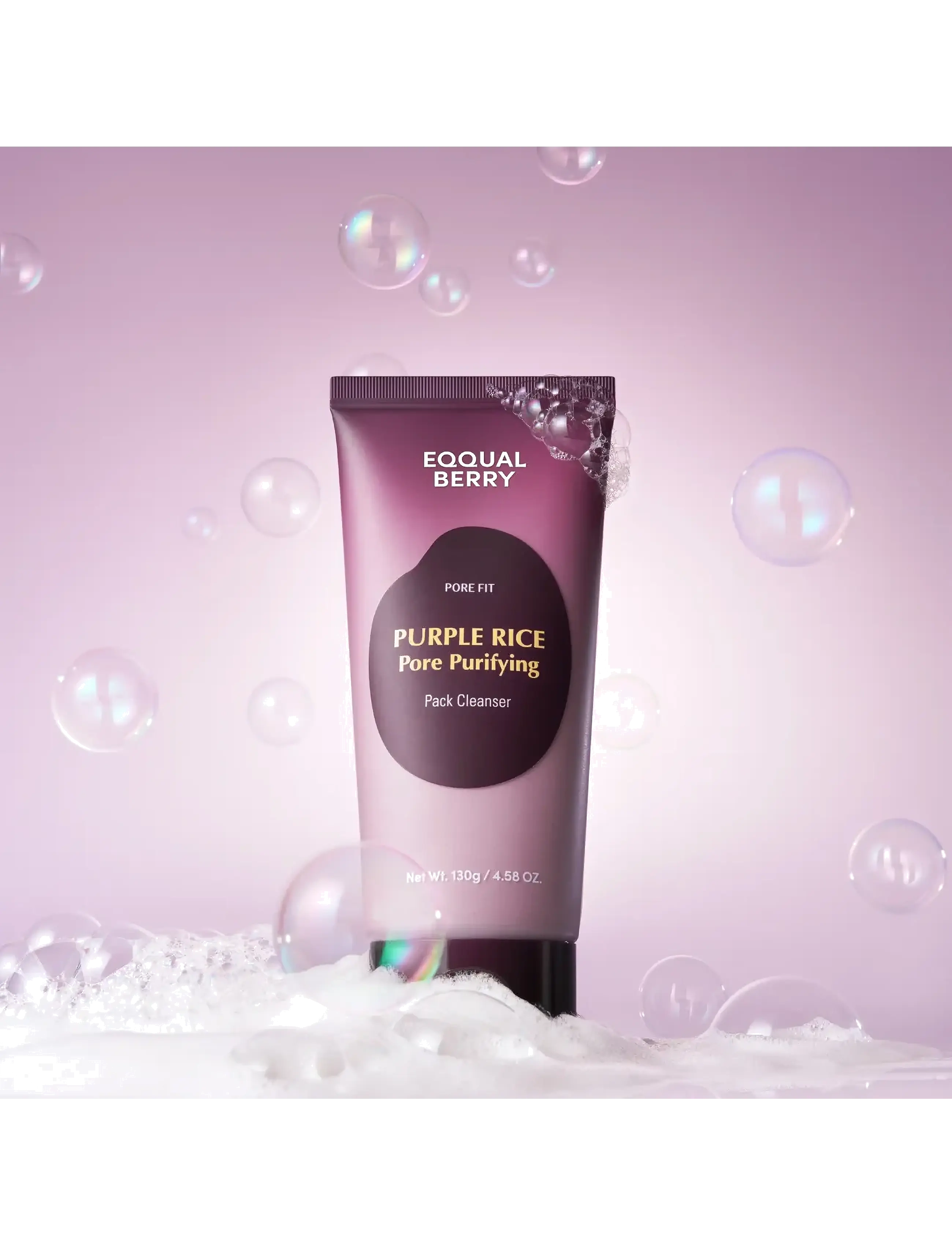 Eqqualberry - Purple Rice Pore Purifying Pack Cleanser - cleansing balm - clear - 1