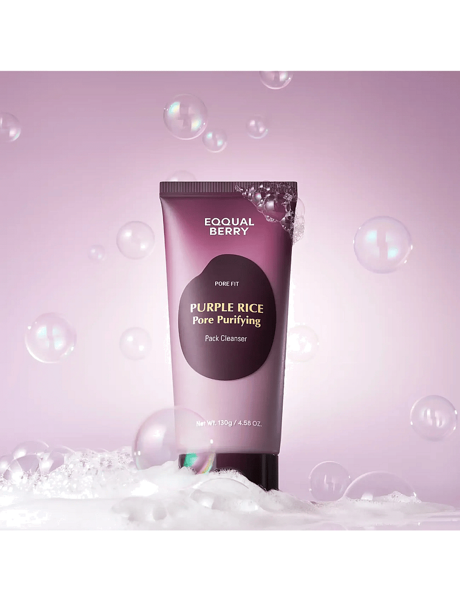 Eqqualberry - Purple Rice Pore Purifying Pack Cleanser - clear - 1