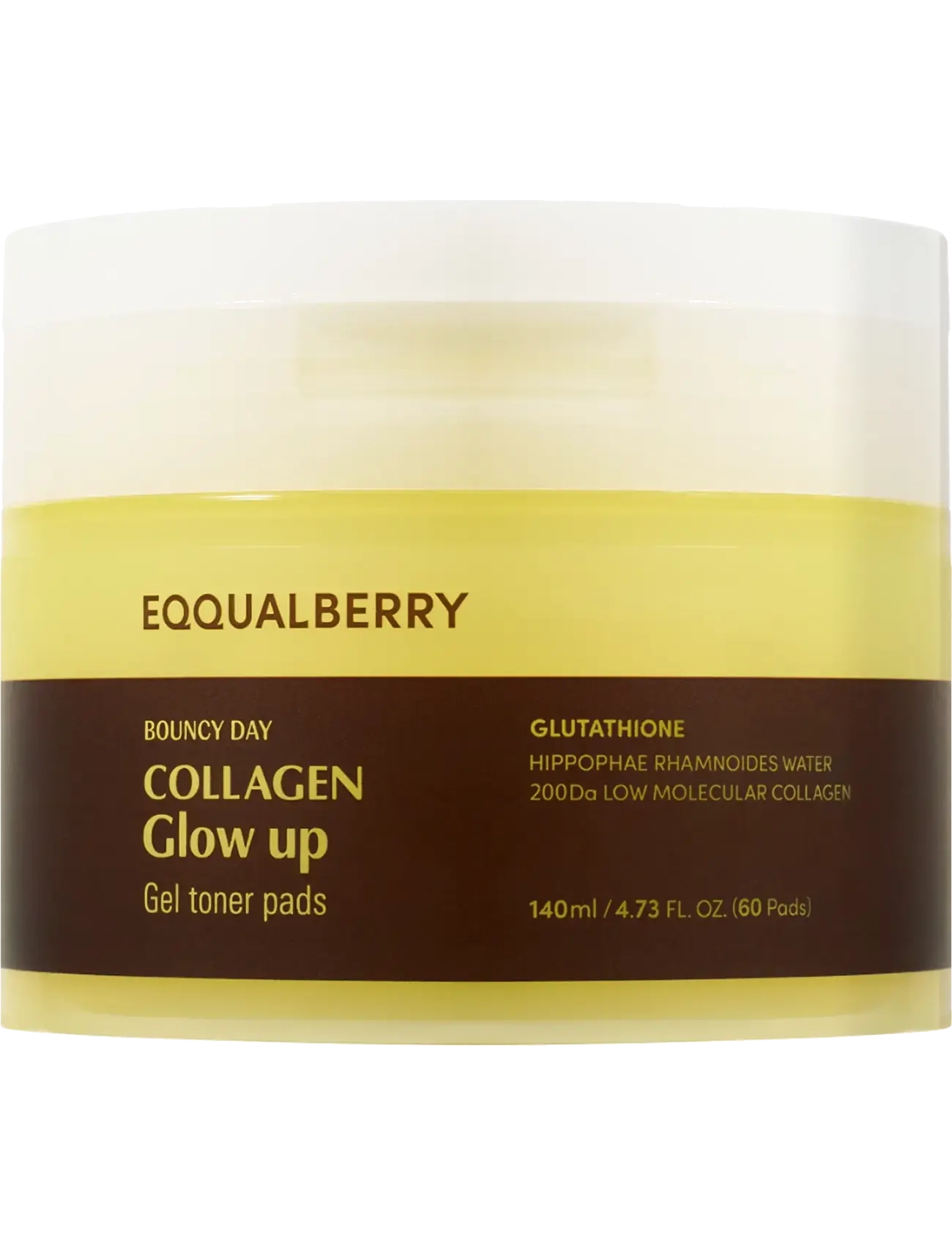 Eqqualberry - Collagen Glow Up Gel Toner Pads, Tonerpude, Nude, Str: 60 PCS
