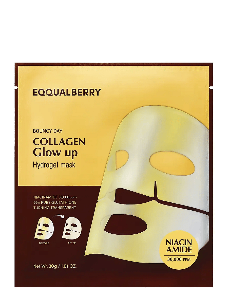 Eqqualberry - Collagen Glow up Hydrogel Mask - clear - 1