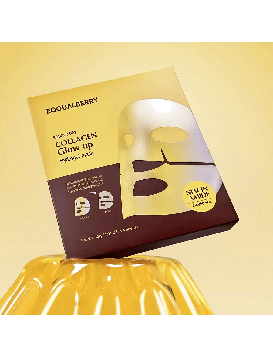 Eqqualberry - Collagen Glow up Hydrogel Mask - clear - 2