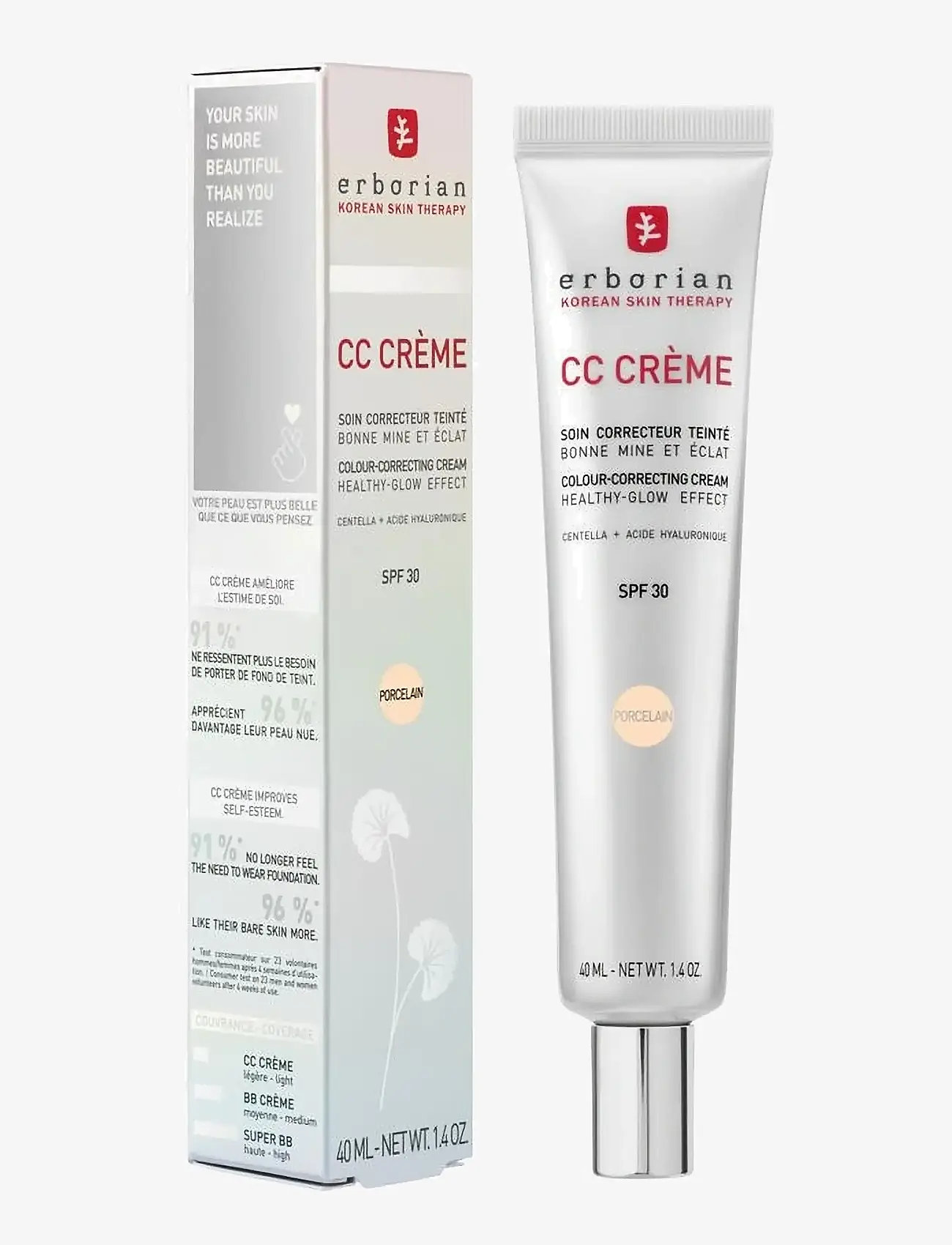 Erborian - CC Creme 40ml - fugtpleje - porcelain - 5