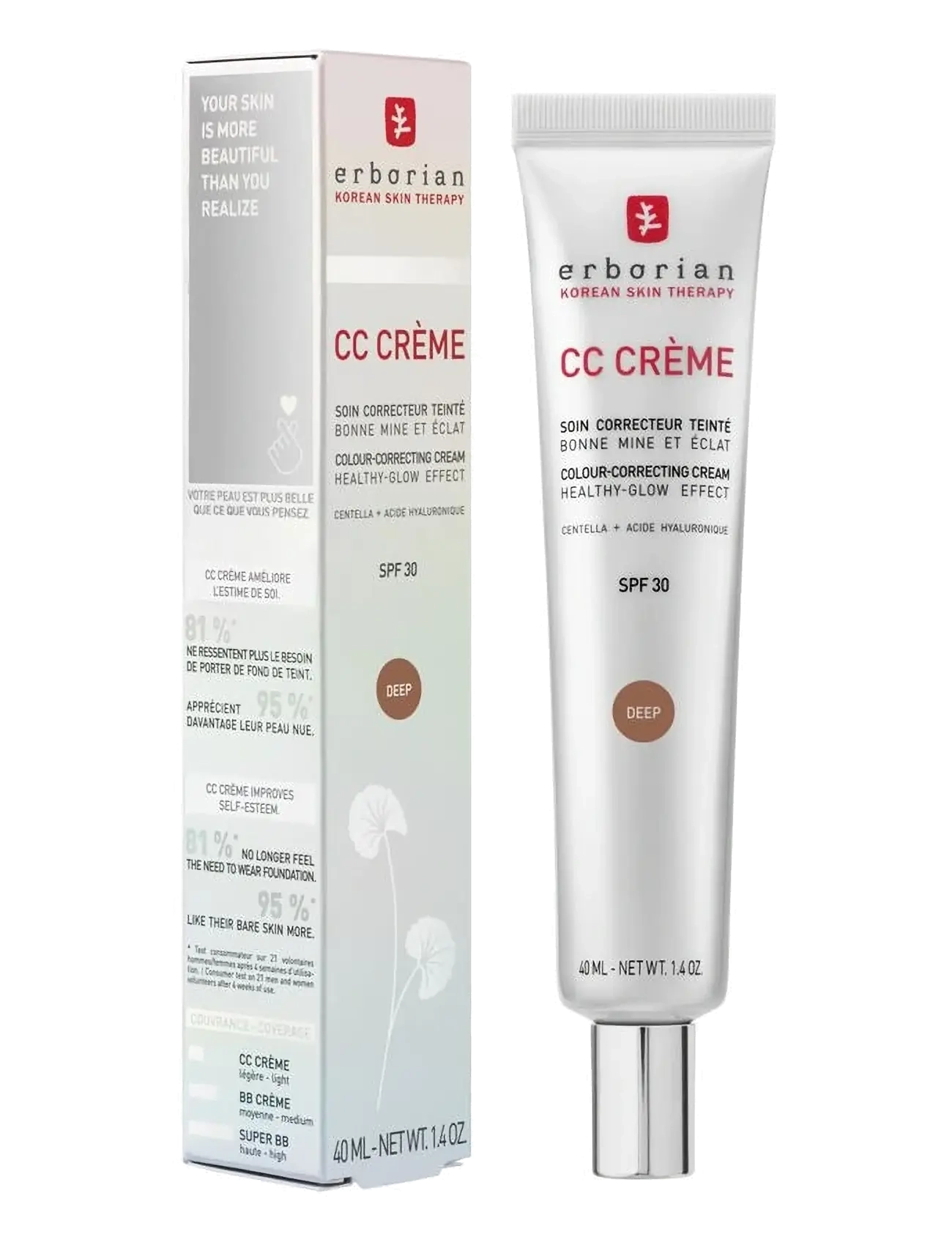 Erborian - CC Creme 40ml - festkläder till outletpriser - deep - 5