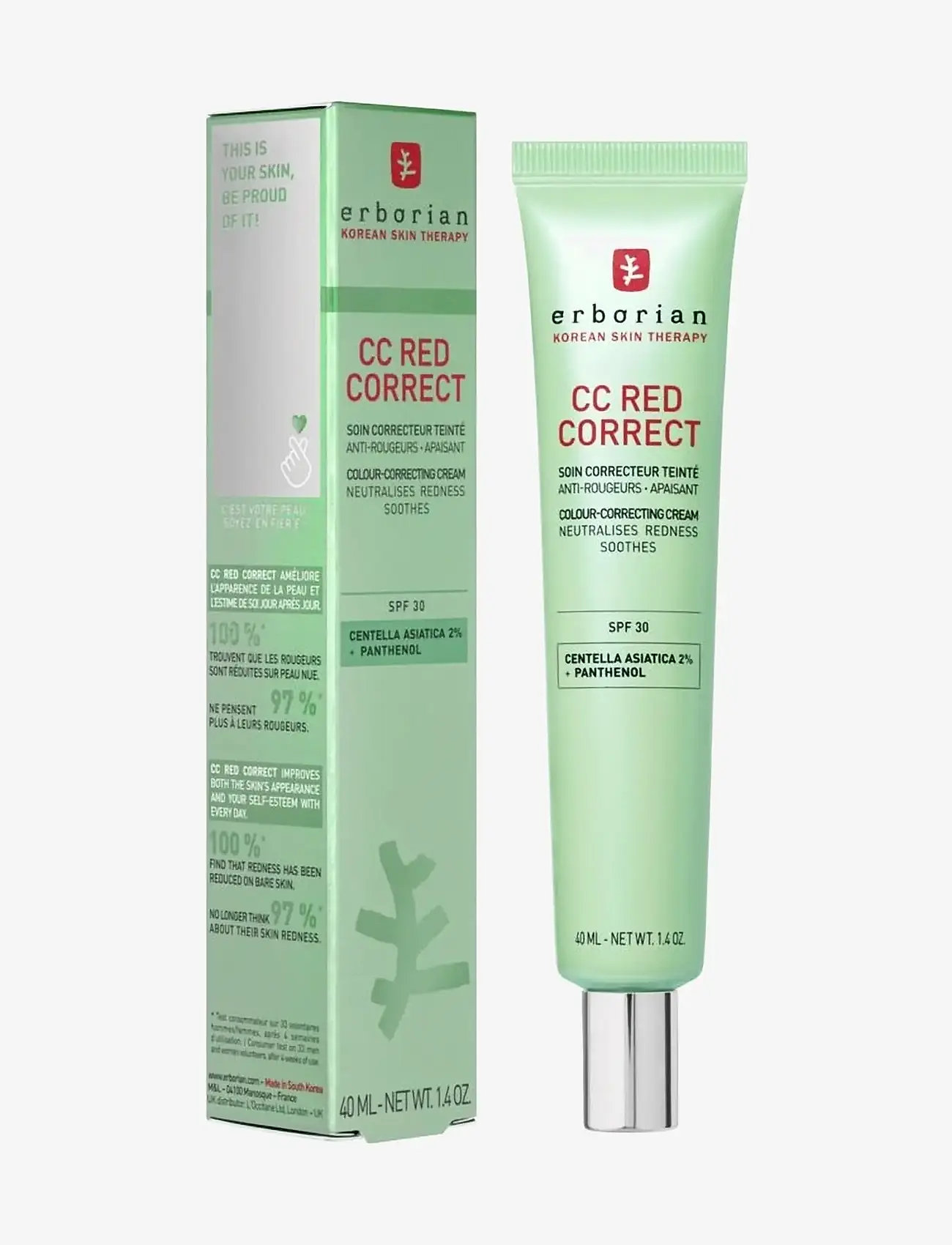 Erborian - CC Red Correct 40 ml - makeup - no color - 4